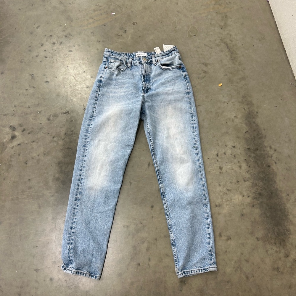 Zara Faded Blue Denim Jeans